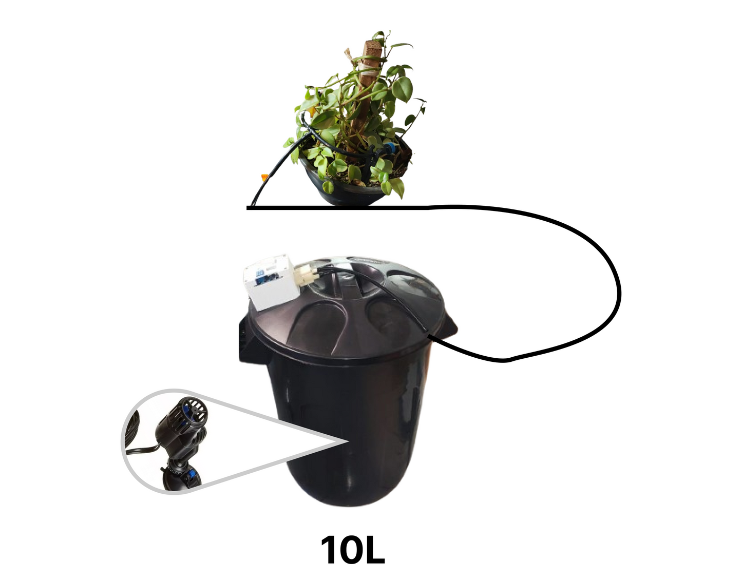 Kit (1 pot) Automatic Drip Irrigation