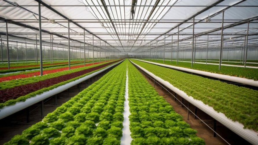 Cultivo indoor vertical com iluminação LED